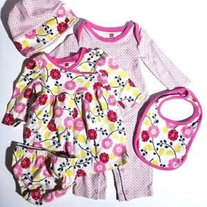 Tea Collection Baby Girl Onesie Dress Bloomers Set